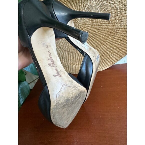 Sam Edelman women’s size 8 black pump heels - Picture 8 of 12